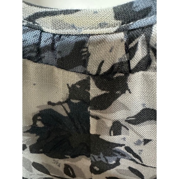 Free People Size 12 Blue Floral Print Sweetheart Neck Wrap Skirt Midi Dress - Picture 3 of 5